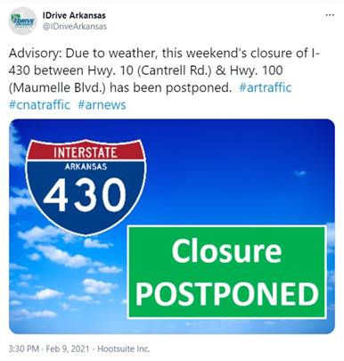 closure postponed